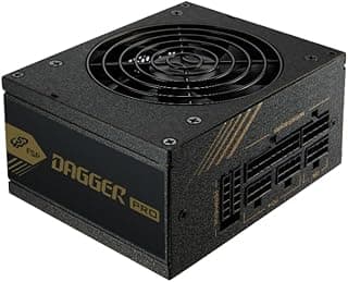 FSP Fonte de alimentação Dagger Pro SFX, 80 Plus Gold, totalmente modular (SDA2-650)