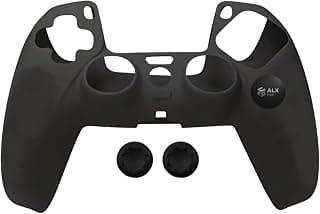 Kit Capa de Silicone para Controle PS5 Anti Suor e Poeira com Par de Grips PS Analógicos