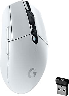 Mouse Gamer Sem Fio Logitech G305 LIGHTSPEED com 6 Botões Programáveis e Até 12.000 DPI - Branco