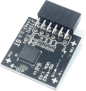 Jintai Módulo TPM 2.0 TPM SPI LPC Módulo de 12 pinos para placa-mãe MSI MS-4462 MEG B550 MAG B550 MAG B550M MAG B650 MAG B650M Compatível com TPM2.0