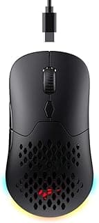Havit Mouse Gamer Tri-Mode MS963WB Sem Fio e Com Fio, USB, Bluetooth, Wireless 2.4GHz, Tampa Removível, RGB, 7 Botões, 800-1600-2400-3200-4800-8000 DPI
