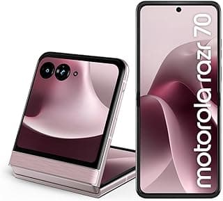 Smartphone Motorola Razr 70 5G - 256GB 24GB (8GB RAM+16GB Ram Boost) Tela dobrável 6,9" Extreme AMOLED 120hz e externa 3,6” Gorilla Glass Victus - Rosa