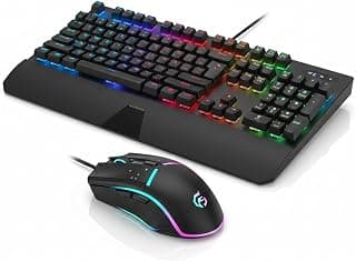 Kit Gamer, Teclado + Mouse Gamer RGB: Teclado Semi Mecânico: Combo Gamer ABNT2: Tec. com/Anti-Ghosting: Mouse Ergonômico USB: Compatível com Todos Computadores