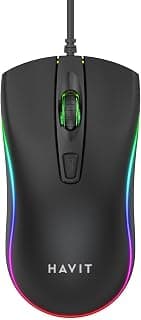Mouse Gamer RGB Havit MS72 800-1200 DPI USB 4 botões USB