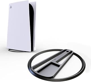 Suporte Base Aro Vertical compatível com PS5 Playstation 5 Slim, Preto (Preto)