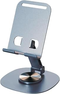 Suporte Articulável p/Celular c/Base Giratória 360° em Metal Resistente | Compatível com Smartphone e Tablet