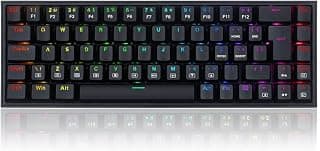 TECLADO MECANICO GAMER CASTOR RGB PRETO SWITCH MARROM ABNT2