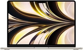 Apple notebook MacBook Air de 13 polegadas: Chip M2 da Apple com CPU de oito núcleos e GPU de dez núcleos, de 512 GB SSD - Estelar