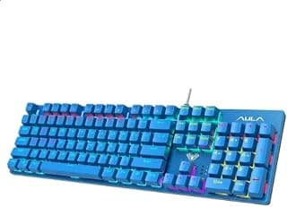 Teclado Mecânico AULA S2022 RGB Switch Azul RGB Personalizável Layout US