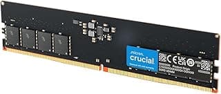 Crucial 16GB DDR5 Desktop Memory, 5600MHz, UDIMM 288-Pin, compatible with Intel Core and AMD Ryzen - CT16G56C46U5