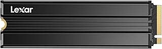 Lexar SSD NM790 de 1 TB com dissipador de calor PCIe Gen4 NVMe M.2 2280 Unidade de estado sólido interna, leitura/gravação de até 7400/6500 MB/s, compatível com PS5, para jogadores e criadores, preto