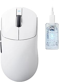 Mouse Gamer Sem Fio ATTACK SHARK X8 ULTIMATE, Ultraleve (55g), Tri-mode, Taxa de Polling de 8K, Sensor PixArt PAW3950MAX, 42.000 DPI, Bateria de 800mAh, Mouse Gamer para Win/Mac (Branco)