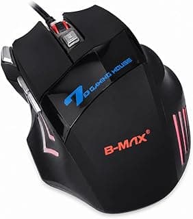 Mouse Gamer 7D 3200 DPI Ajustável, 7 Botões LED RGB, Cabo Reforçado Rápido