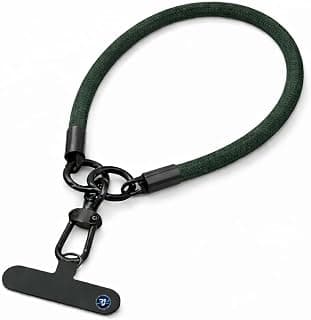 Cordão de Pulso Ultra Resistente para Celular Ajustável Universal – Corda Grossa de Mão Punho, Resistente para Telefone, Anti-Queda, Suporte de Segurança para Smartphone (VERDE ESCURO)