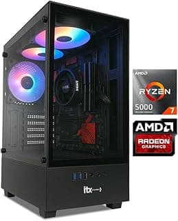 PC Gamer ITX Arena, Ryzen 7 5700G, Radeon™ Graphics Vega 8, 32GB Ram, SSD NVMe 500GB, Gabinete RGB