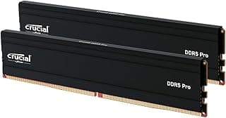 Crucial Kit Pro RAM DDR5 de 32 GB (2 x 16 GB), 5600 MHz (ou 5200 MHz ou 4800 MHz) UDIMM de 288 pinos, compatível com Intel Core de 13ª geração e AMD Ryzen 7000 - CP2K16G56C46U5