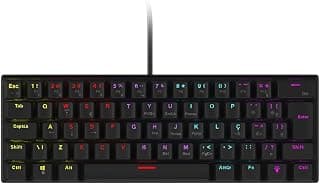TECLADO MECÂNICO 60% VINIK ANIHI BLACK - SWITCH RED - LED RAINBOW - ANIHIBKRD