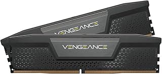 CORSAIR Memória de computador Vengeance DDR5 RAM 32GB (2x16GB) 6000MHz CL38 Intel XMP iCUE - Preto (CMK32GX5M2B6000C38)