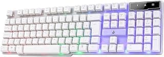 Rise Mode G1 Teclado Gamer Semi-Mecânico RGB ABNT2 com Fio USB, Preto