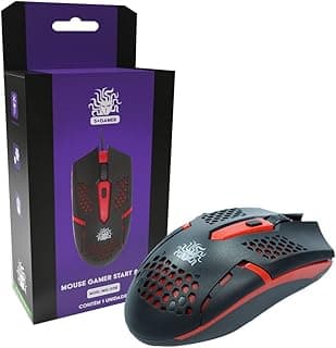 5+ Mouse 5 Gamer Start 2.0 - Preto/Vermelho