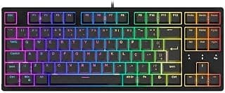 Teclado Mecânico Gamer Husky Sled, TKL, Preto, ABNT2, RGB, Switch Gateron G Pro Red - HTG500PTVR