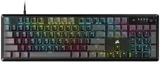 CORSAIR K70 CORE Teclado Gamer Mecânico com Fio para PC e Mac, Switches MLX Red, Full Size, Anti-Ghosting, Multifuncional, Cinza Carbono, 104 Teclas, RGB