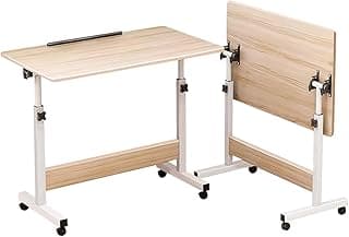 Mesa ajustável dobrável, mesa de notebook lateral com ajuste de altura (Nogueira-Flip)