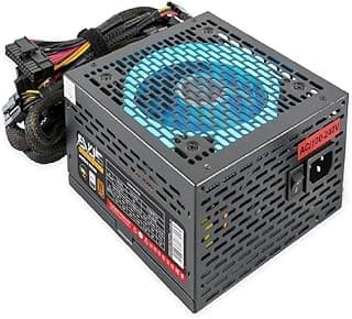 Fonte Evus Evg600 Gamer 600w 80 Plus Bronze Led Rgb