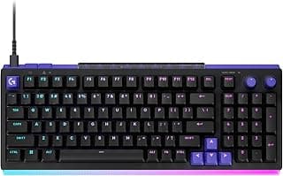 Teclado Gamer Com Fio Logitech G512 X 98 DUAL SWAP Magnético/Mecânico, switches hot swappable TMR, RAPID TRIGGER, RGB LIGHTSYNC, Compatível com PC e Mac, Layout US - Preto