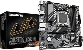 Placa Mãe Gigabyte A620M DS3H (AM5/4xDDR5/HDMI/DP/VGA/USB 3.2/M.2)