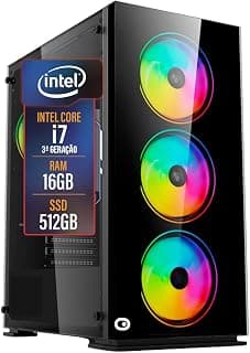 Computador Gamer 2Eletro RGB, Intel Core i7, 16GB RAM, SSD 512GB, Fonte 500W - PG2E-1006RG