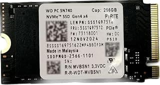 WD 256GB NVMe