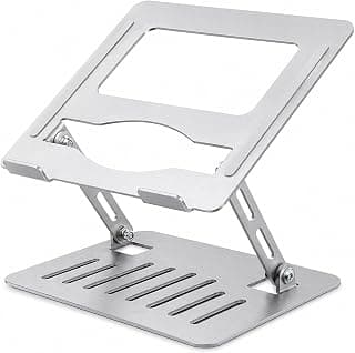 Suporte para Notebook ajustável | em Aço Carbono Apoiador, Dobrável E Ergonômico Ventilado para MacBook/Notebook até 17.3" (10KG) Home Office e Estudos
