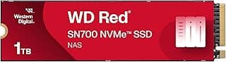 Western Digital, SSD WD Red NAS SN700 1TB NVMe M.2 2280 (Leitura até 3430MB/s e Gravação até 3000MB/s)