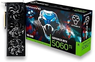 PLACA DE VIDEO NV RTX5060TI 16GB PYTHON III GDDR7 128BITS GAINWARD NE7506T019T1-GB2061T