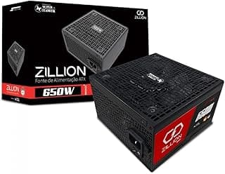 Fonte Superframe Zillion Db Powered By Super Flower 650w, 80 Plus Bronze, Atx 3.1, Cybenetics Bronze, Pfc Ativo, Sf-650z12db(d)