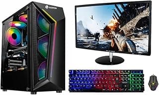 PC GAMER AMD RYZEN 5 5600GT - PLACA MÃE A520M - RADEON VEGA 7 - MONITOR 21,5'' - KIT GAMER RGB (MEMÓRIA 8GB 3200MHZ - SSD 240GB)