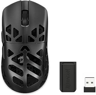 Mouse Gamer Redragon Prism Ultra Preto Corpo em Magnésio Sensor PAW3395 26000 DPI 8000 Hz 55g Tri Mode USB Tipo-C, USB 2.4GHz Bluetooth M997-ULT
