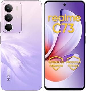 Realme C73 128GB Smartphone Violeta Parrot Android 4GB RAM Unisoc T7250 Tela 6.67 Polegadas 720x1600 Pixels 120Hz
