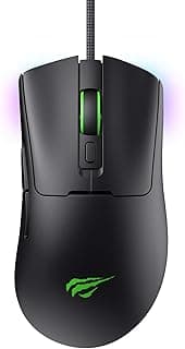 Havit Mouse Gamer MS966 Black, USB, Bluetooth, Iluminação RGB, 7 Botões, 800-1600-3200-6400-8000-12000 DPI, Preto