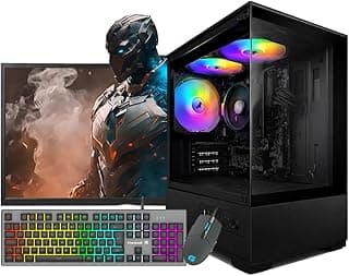 PC Gamer Completo AMD Ryzen 7 5700G, 16GB RAM, SSD NVMe 500GB, Fonte 750W 80 Plus, Monitor 23,8 Polegadas com Teclado e Mouse Gamer