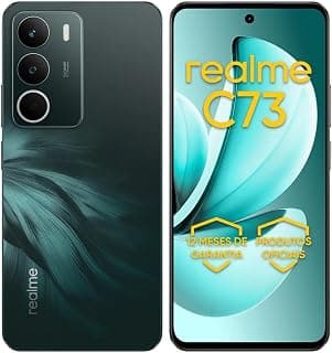 Realme C73 Smartphone 128GB Floresta Owl Android 4GB RAM Unisoc T7250 Tela 6,67 Polegadas 720x1600 Pixels 120Hz