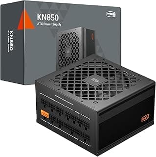PCCOOLER PSU Fonte de alimentação totalmente modular, 850 W ATX 3.1, 80 Plus Gold certificado, PCIe 5.1 12 V-2 × 6, condensadores japoneses, cabos ultraflexíveis, garantia de 5 anos (KN850)