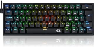 Redragon TECLADO MECANICO GAMER FIZZ RGB PRETO SWITCH VERMELHO