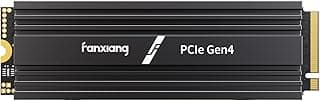 fanxiang NVMe M.2 SSD 1TB com dissipador de calor de até 7300 MB/, PCIe Gen4x4 2280 NVMe 1.4, TLC SSD com cache SLC, unidades de estado sólido internas para laptop PS5 Gamer S880R