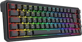 Teclado Mecânico Gamer Redragon Nova RGB Preto 65% Gasket Mount Switch Dragon Chant Linear K709-RGB (PT)