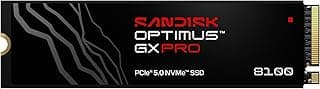 SANDISK SSD Optimus GX PRO 8100 PCIe 5.0 NVMe de 1 TB - M.2 2280, velocidade de leitura de até 14.900 MB/s, desempenho ultrarrápido - SDSP82100TAN