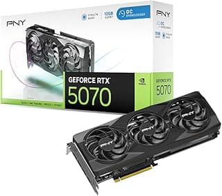 PNY GeForce RTX™ 5070 Ventilador triplo com overclock