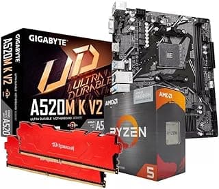 KIT UPGRADE AMD RYZEN 5 5600GT - GIGABYTE A520M-K - 8GB 3200MHZ - RADEON VEGA 7 INTEGRADO