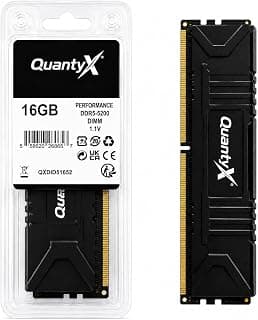 QuantyX Memória RAM Gamer DDR5 16GB, 5200 MHz, CL40, Chip Hynix